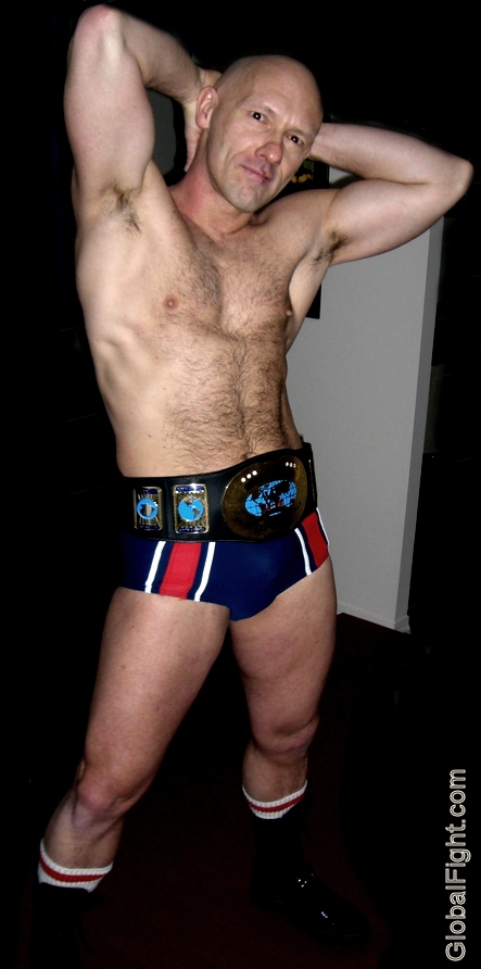 armsup bald man hairy armpits UFC grappler