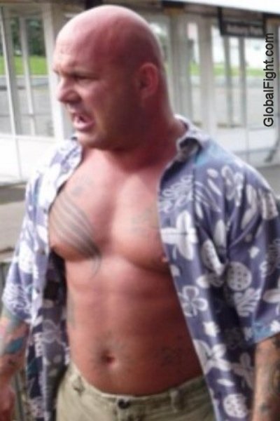 candid muscle hunk men caught on camera