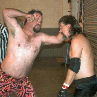 redneck goatee long hair country dudes fist fighting