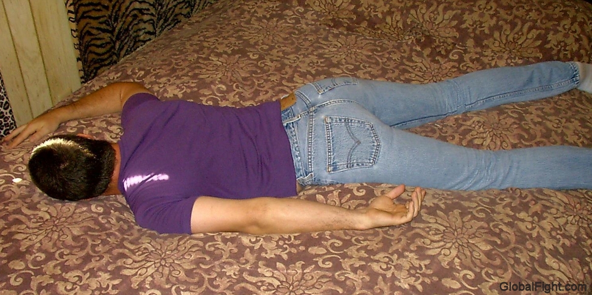 sleeping tight ass boy